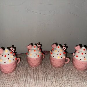 Valentines ceramics hot coco mugs!